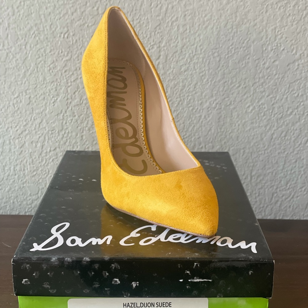 NWT Sam Edelman Yellow Heels